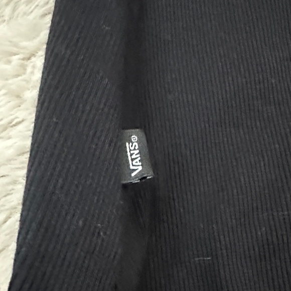 NWT Vans Caleb Ribbed Mini Dress with Contrast Trim - Black/White Size Small - Picture 9 of 11